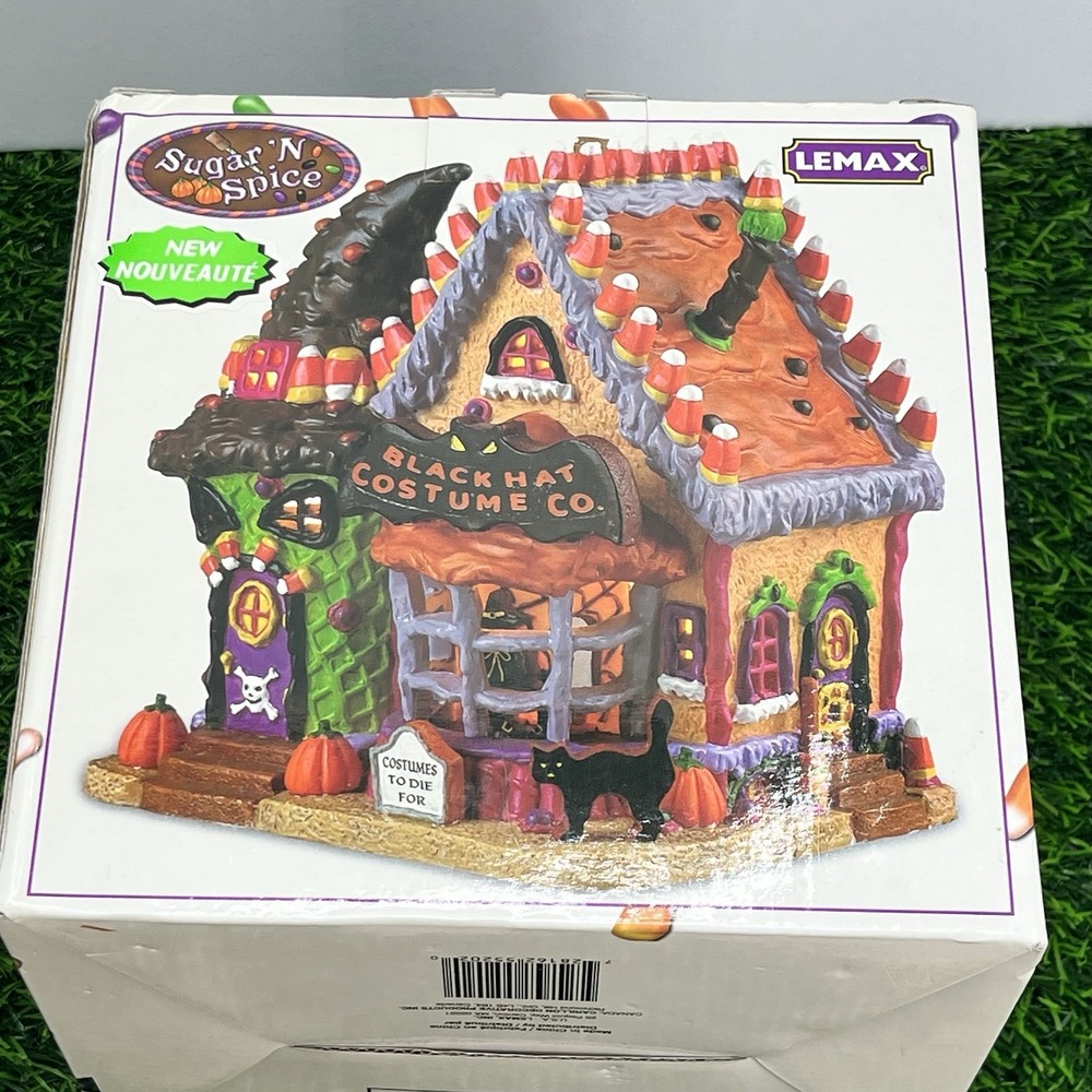 Lemax‎ Black Hat Costume Co Sugar N Spice 55202 Halloween Candy Village House * - Picture 8 of 9